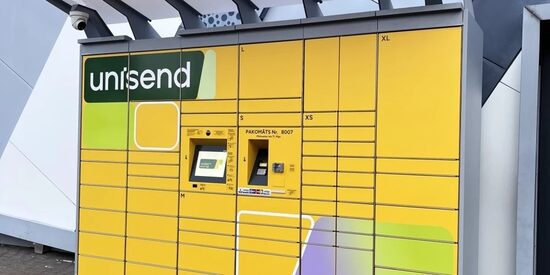 Piegāde uz Unisend pakomātu 1.80 eur